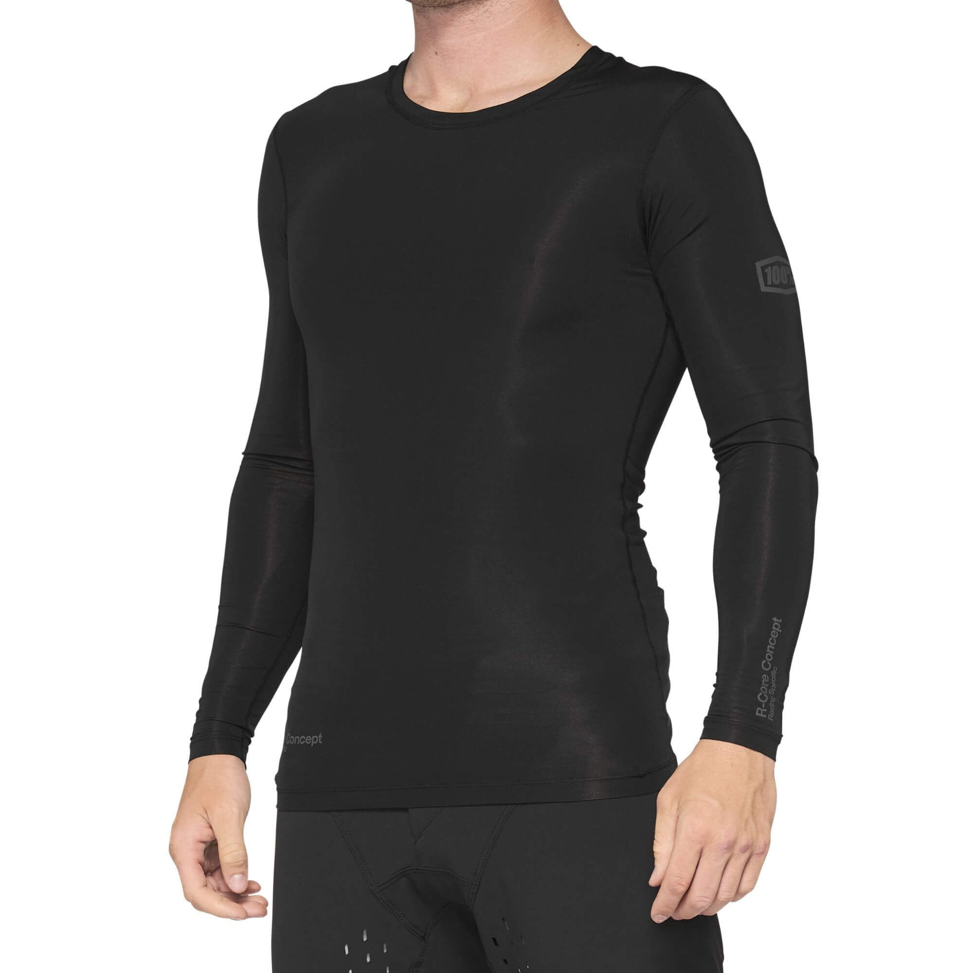 100% R-Core Concept Long Sleeves Jersey Black - FREE UK Shipping, FREE 365 Day Returns | Moto Central