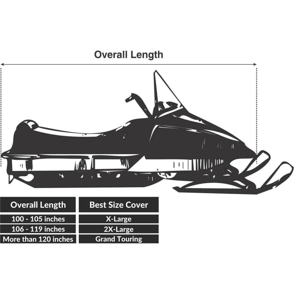 Gears Canada Trailerable Touring Snowmobile Cover Black