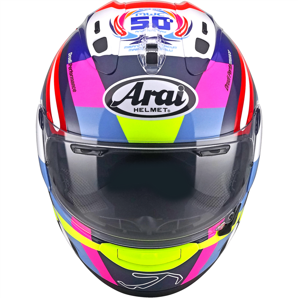 Arai RX-7V Evo MWC Misano World Circuit Full Face Helmet - FREE UK Shipping, FREE 365 Day Returns | Moto Central