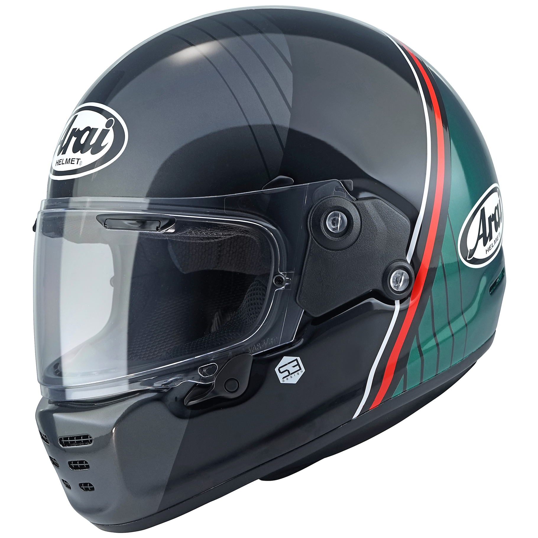 Arai Concept XE Temu Green / Black / Grey - FREE UK Shipping, FREE 365 Day Returns | Moto Central