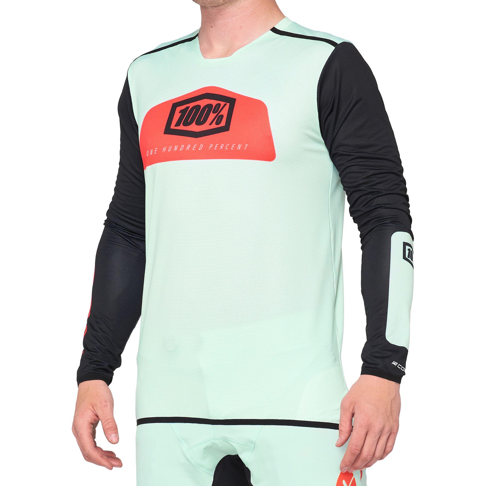 100% R-Core X Jersey Foam / Black - FREE UK Shipping, FREE 365 Day Returns | Moto Central