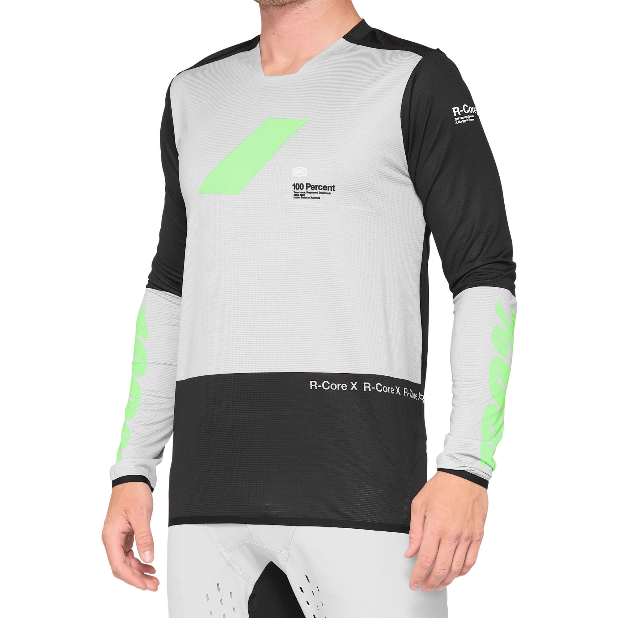 100% R-Core X Jersey Vapor / Black - FREE UK Shipping, FREE 365 Day Returns | Moto Central