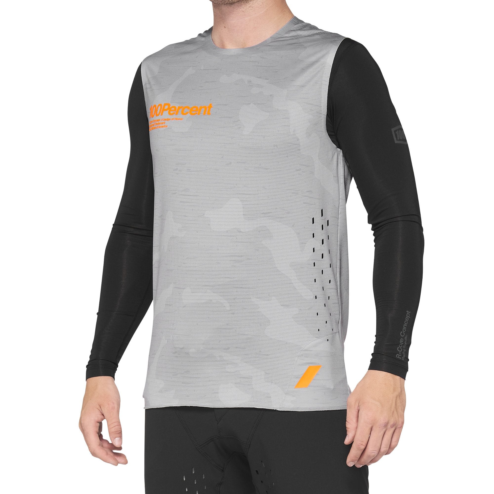 100% R-Core Concept Sleeveless Jersey Camo Grey - FREE UK Shipping, FREE 365 Day Returns | Moto Central