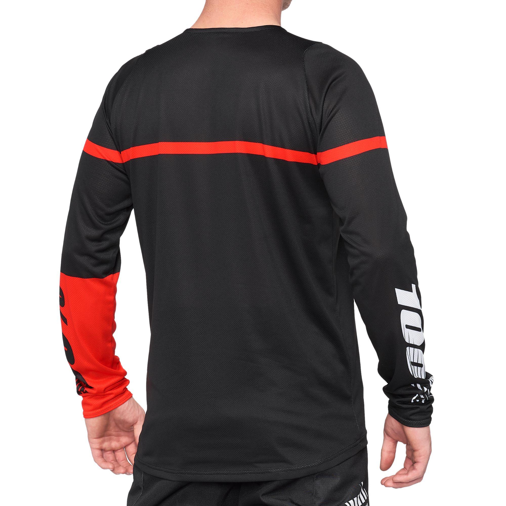 100% R-Core Jersey Black / Red - FREE UK Shipping, FREE 365 Day Returns | Moto Central