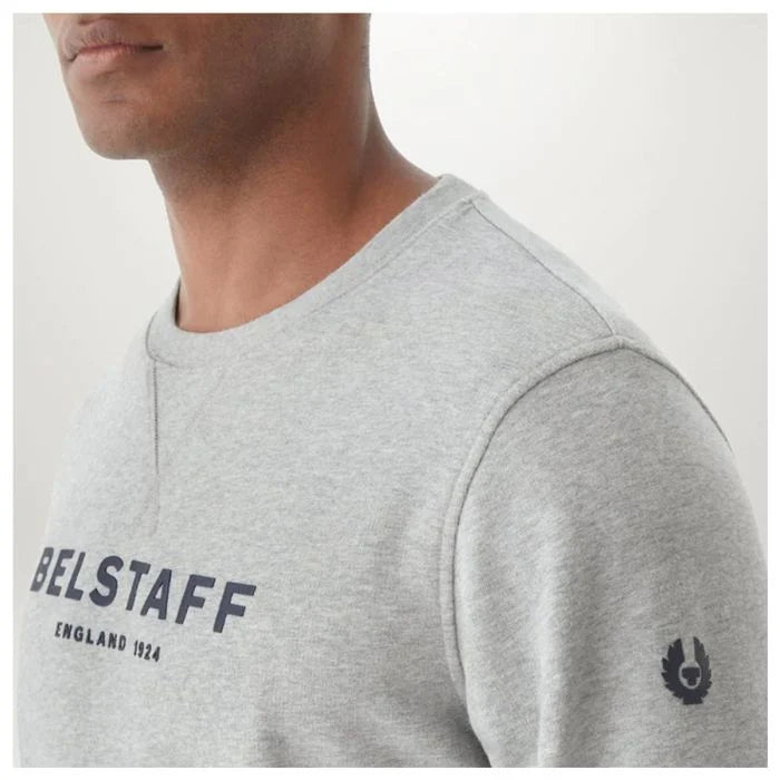 Belstaff 1924 Sweatshirt Grey / Dark Ink - FREE UK Shipping, FREE 365 Day Returns | Moto Central