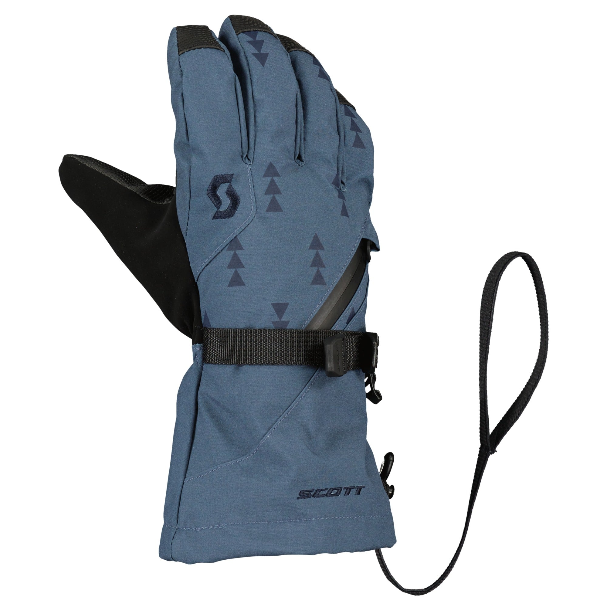 Scott Ultimate Premium Junior Textile Gloves Metal Blue / Dark Blue