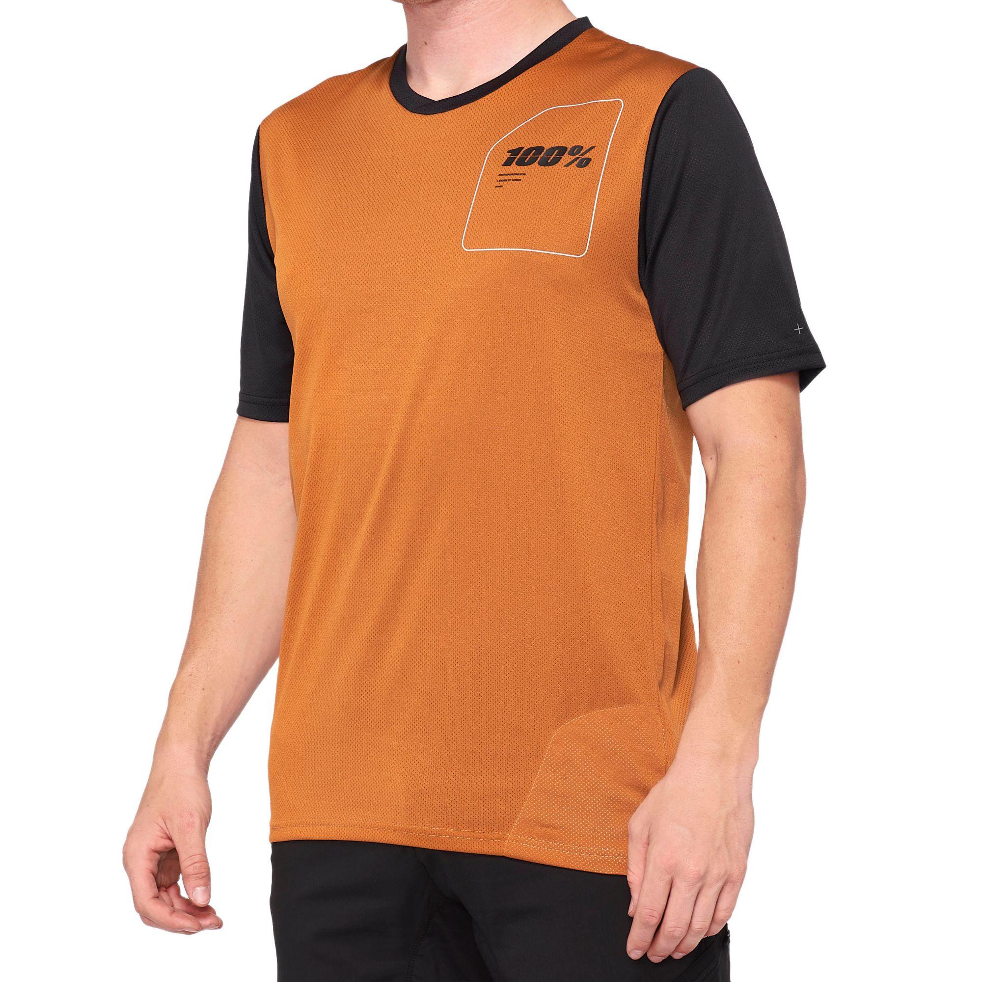 100% Ridecamp Jersey Terracotta / Black - FREE UK Shipping, FREE 365 Day Returns | Moto Central