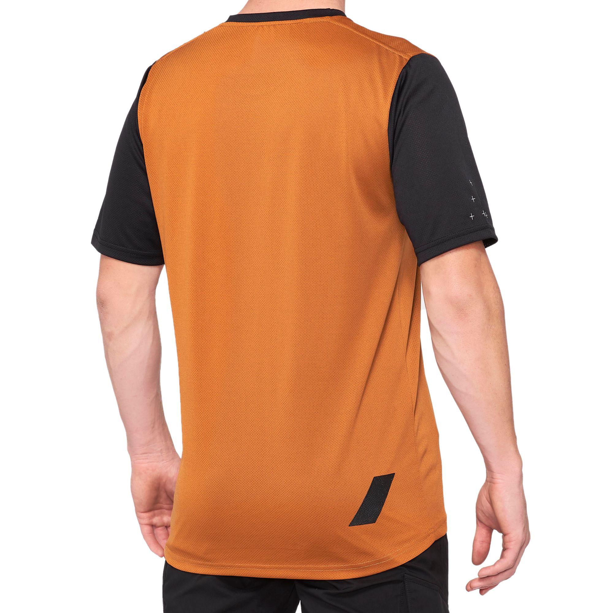 100% Ridecamp Jersey Terracotta / Black - FREE UK Shipping, FREE 365 Day Returns | Moto Central