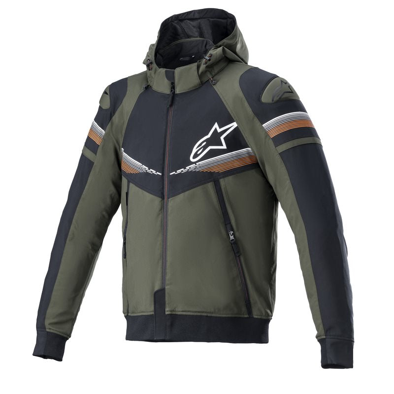 Alpinestars Sektor V2 Tech Hoodie Forest Black / Fluo Orange