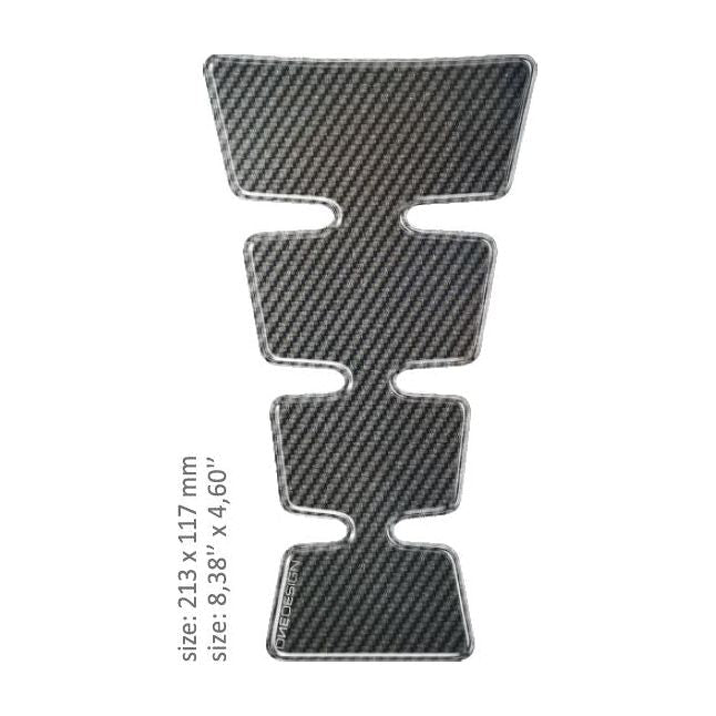 One Design Universal Gold Shape CGMAXCP Tank Pad Carbon Fiber