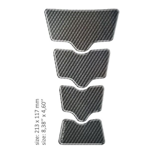 One Design Universal Gold Shape CGZONEFP Tank Pad Carbon Fiber