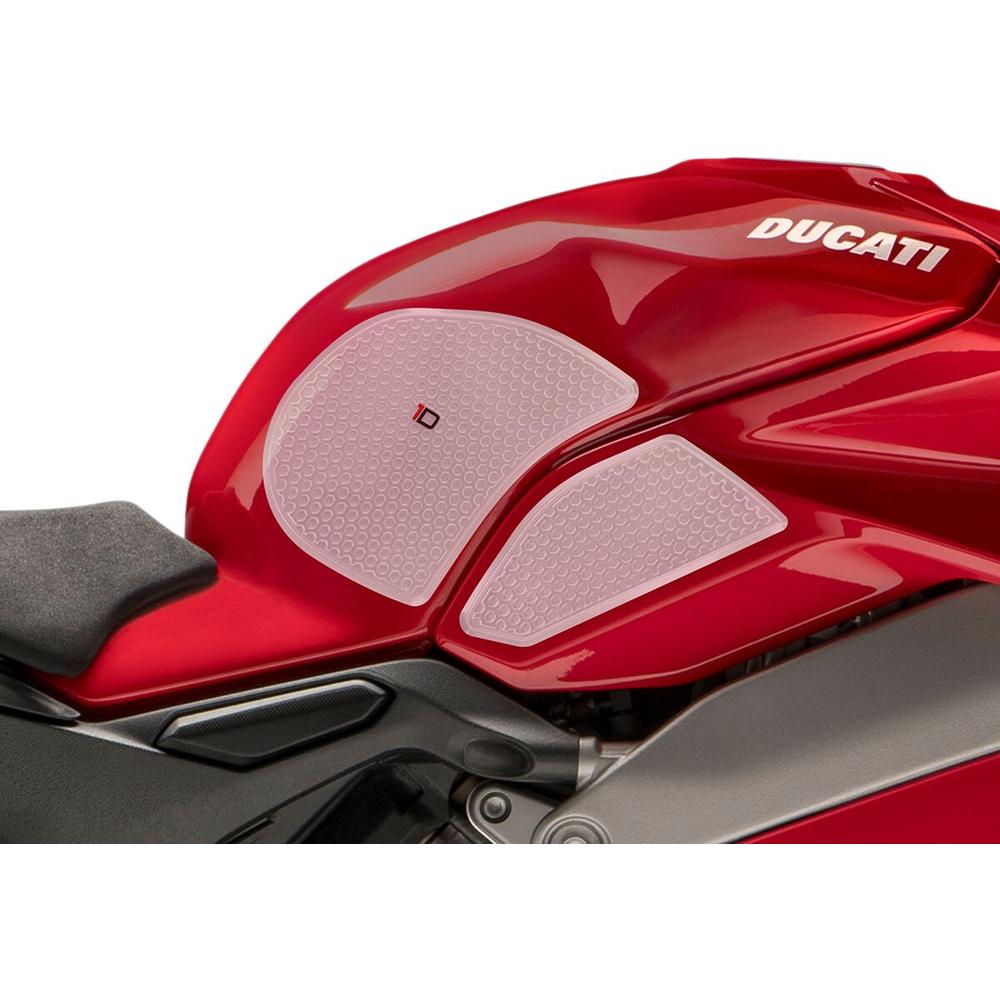 One Design Panigale V4 Tank Grip Clear - FREE UK Shipping, FREE 365 Day Returns | Moto Central