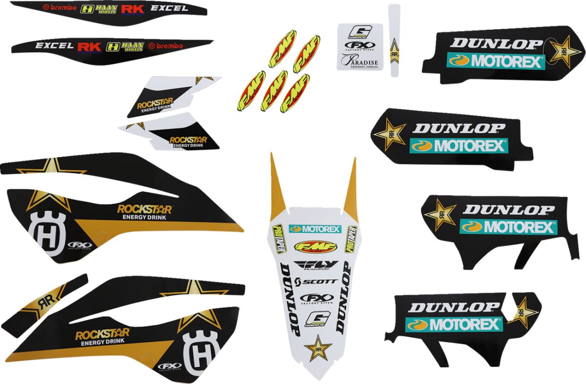 Factory Effex EVO Series Graphic Kit Black / White For Husqvarna FC 250 2014