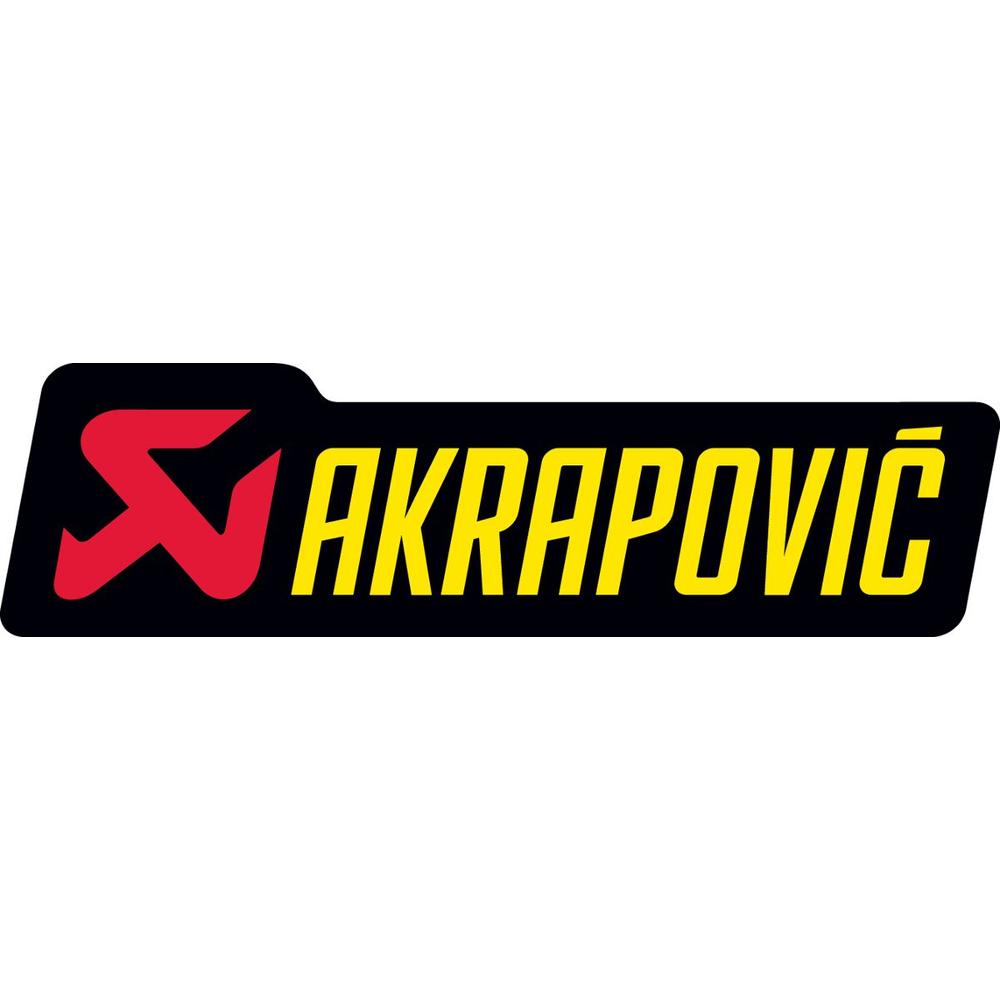 Akrapovic General Replacement Sticker Black / Red