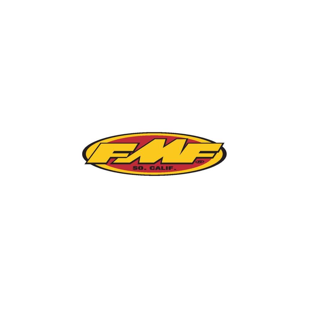 FMF Oval Jersey Sticker Yellow / Red