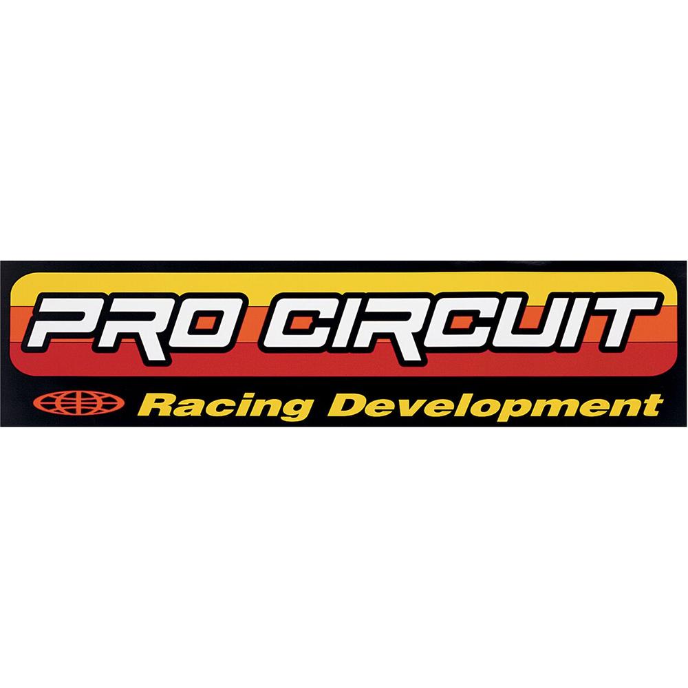 Pro Circuit Original Logo Van Decal Black / Red / Yellow - FREE UK Shipping, FREE 365 Day Returns | Moto Central