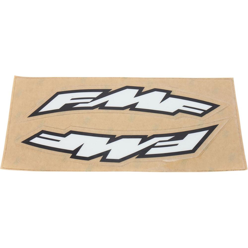 FMF Small Side Arch Fender Stickers Black / White