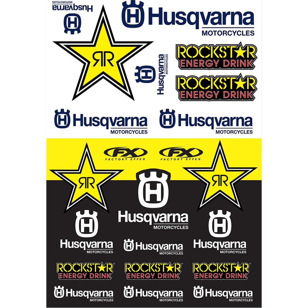 Factory Effex Sticker Sheet Black / White / Yellow