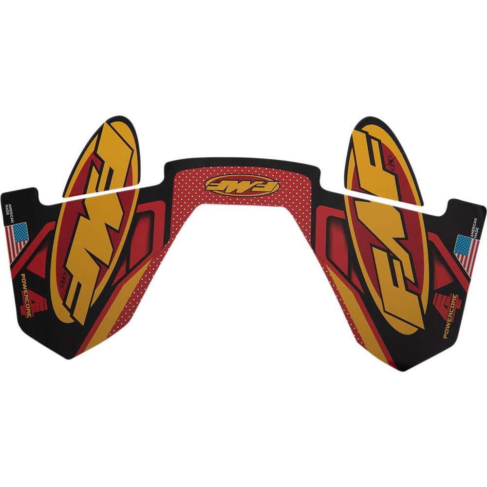 FMF PowerCore 4 HEX Exhaust Replacement Decal Black / Red / Yellow