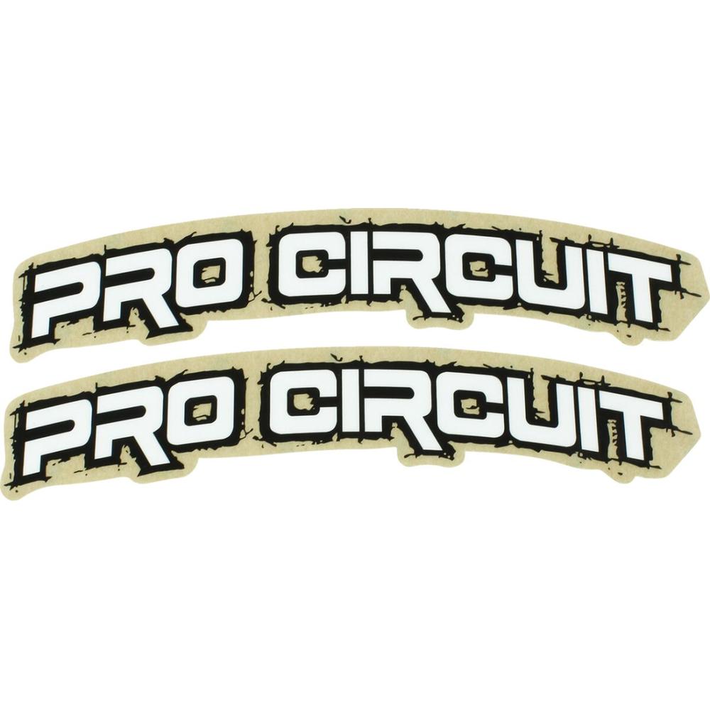 Pro Circuit Retro Fender Stickers White