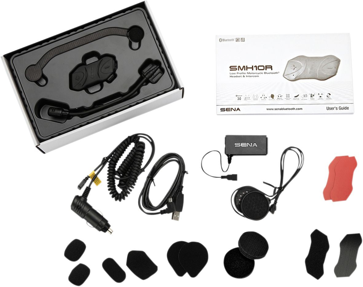 Sena SMH10R Low Profile Bluetooth Communication System Black