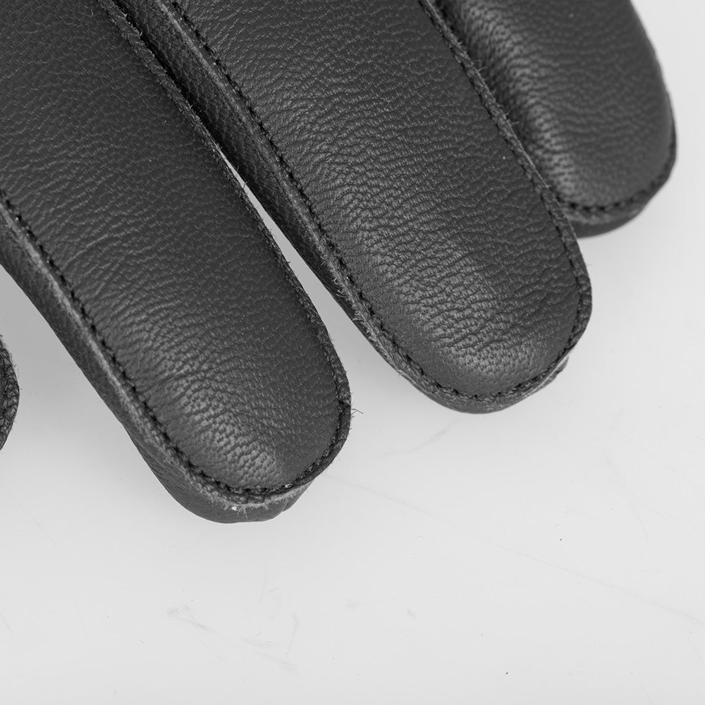 Oxford Holton 2.0 Leather Gloves Black - FREE UK Shipping, FREE 365 Day Returns | Moto Central