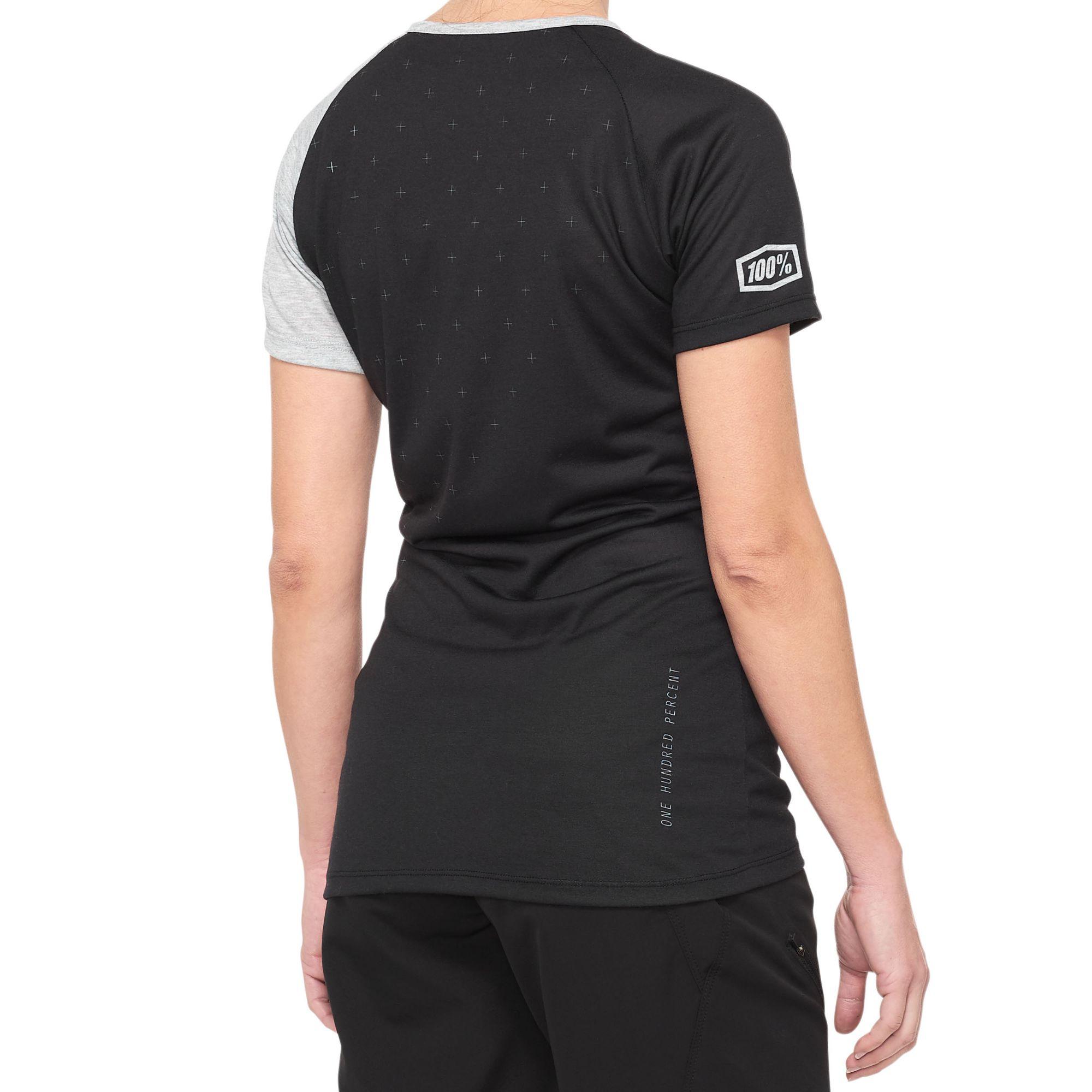 100% Airmatic Ladies Jersey Black / Grey - FREE UK Shipping, FREE 365 Day Returns | Moto Central