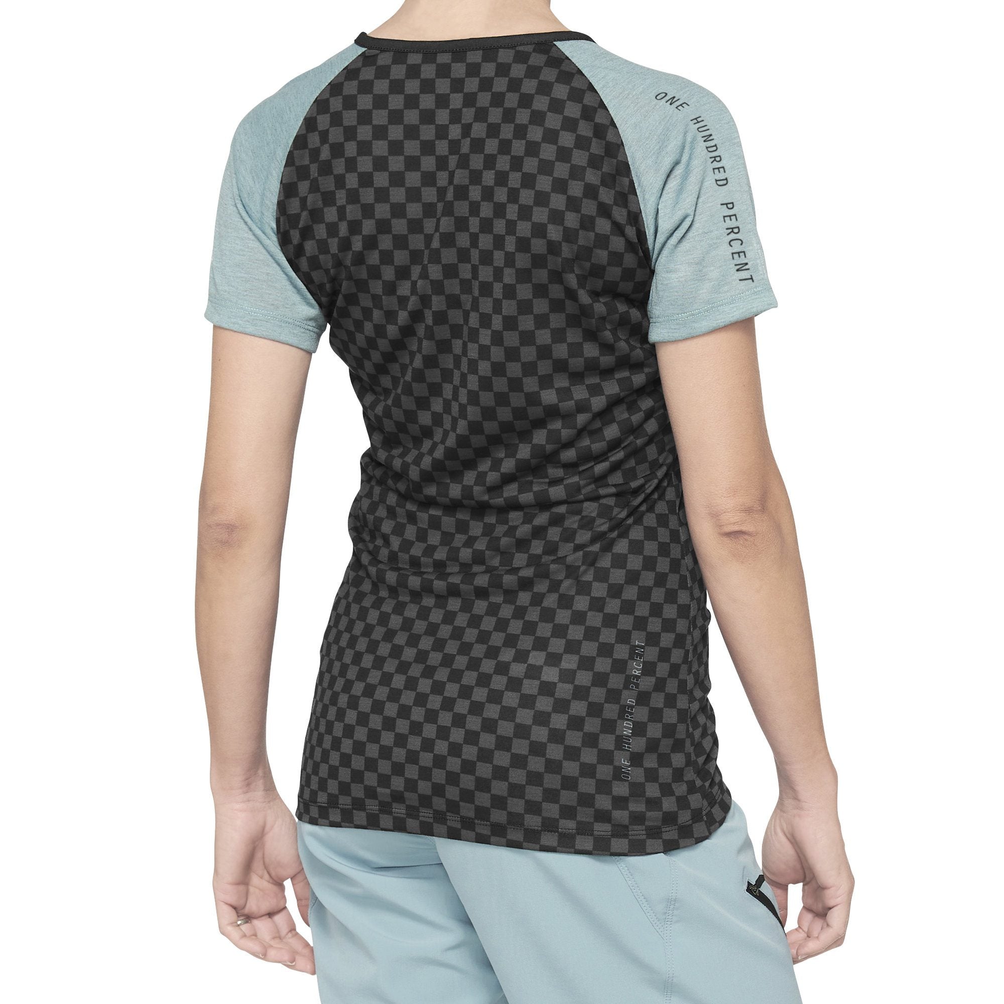 100% Airmatic Ladies Jersey Seafoam / Checkers - FREE UK Shipping, FREE 365 Day Returns | Moto Central