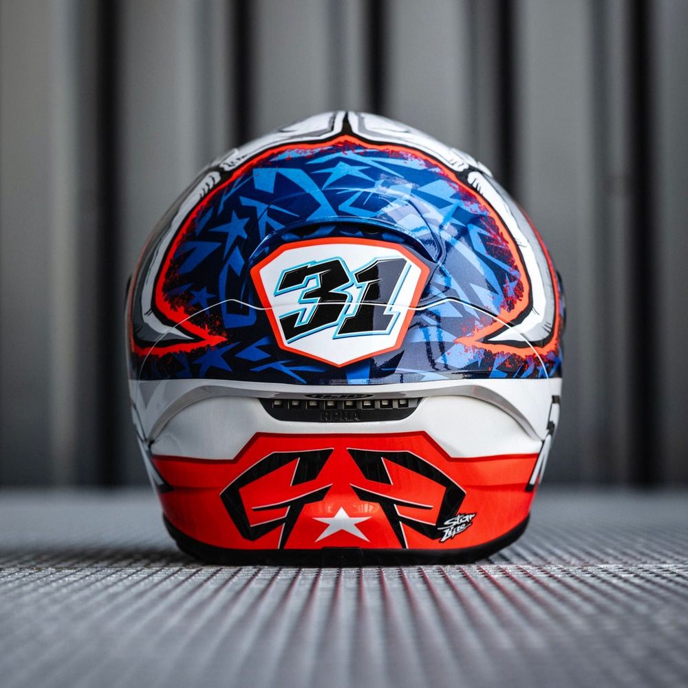 HJC RPHA 1 Garrett Gerloff Replica Full Face Helmet MC21 White / Red / Blue