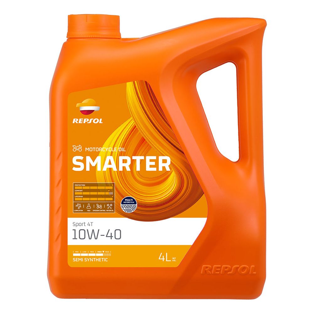 Repsol Smarter Sport Semi Synthetic 4T 4Stroke Oil 10W-40