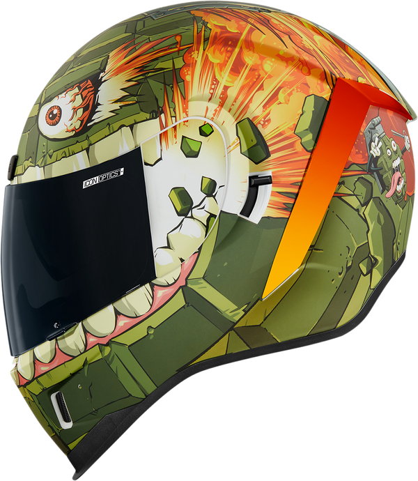 Icon Airform Full Face Helmet Grendadier Green / Multi  - FREE UK Delivery - Moto Central