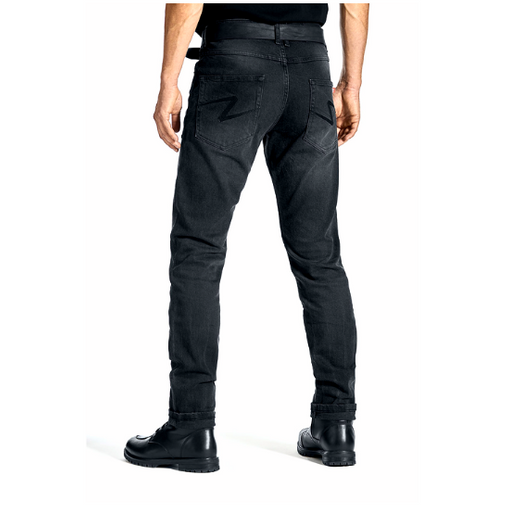 Pando Moto Robby Slim Fit Denim Jeans Black - FREE UK Shipping, FREE 365 Day Returns | Moto Central