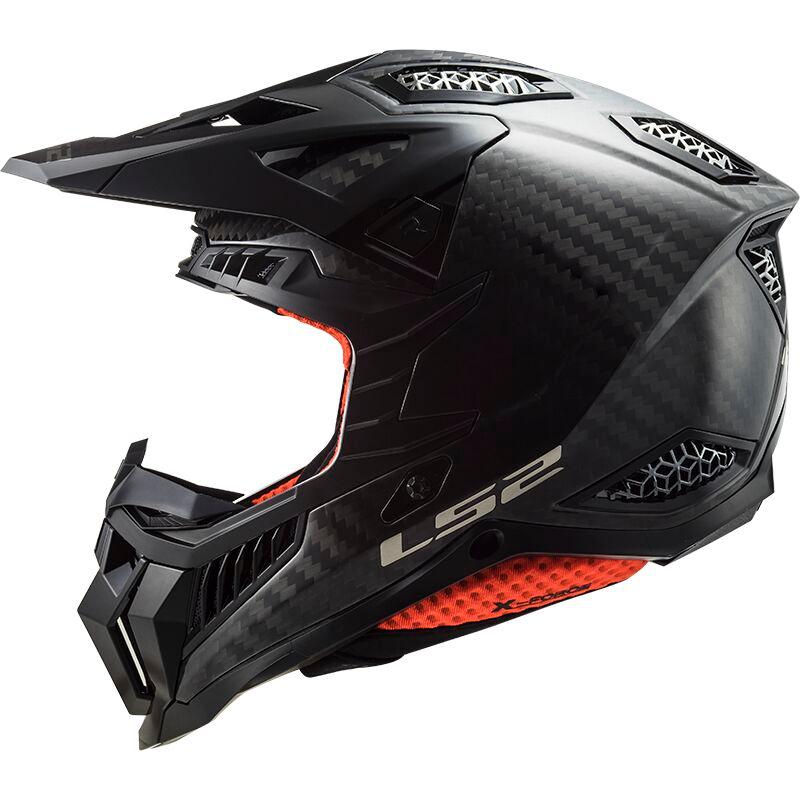 LS2 MX703 X-Force Carbon ECE 22.06 Motocross Helmet Gloss Carbon - FREE UK Shipping, FREE 365 Day Returns | Moto Central