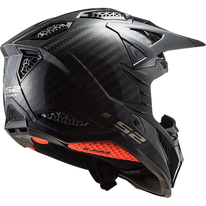 LS2 MX703 X-Force Carbon ECE 22.06 Motocross Helmet Gloss Carbon - FREE UK Shipping, FREE 365 Day Returns | Moto Central