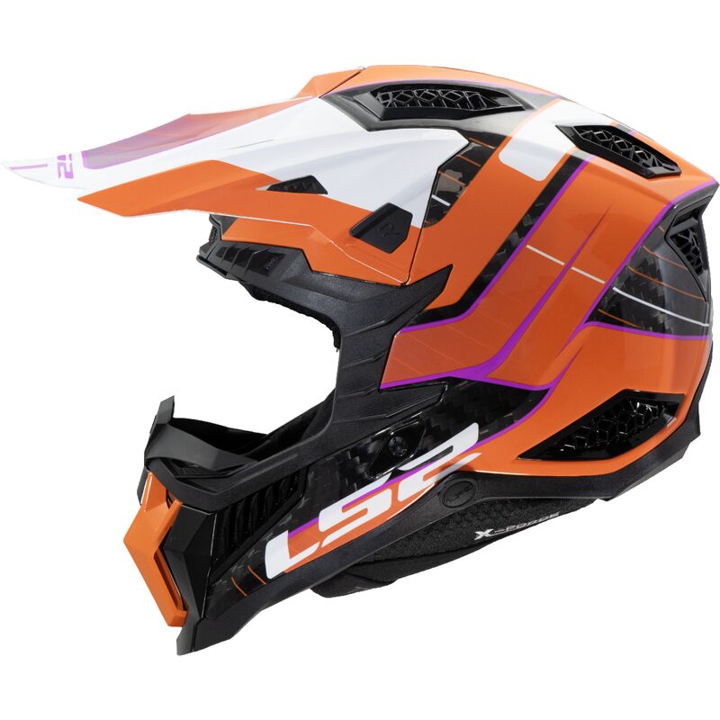 LS2 MX703 X-Force Carbon Motocross Helmet Galuo Orange