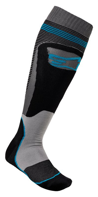 Alpinestars MX Plus-1 Socks Black / Cyan