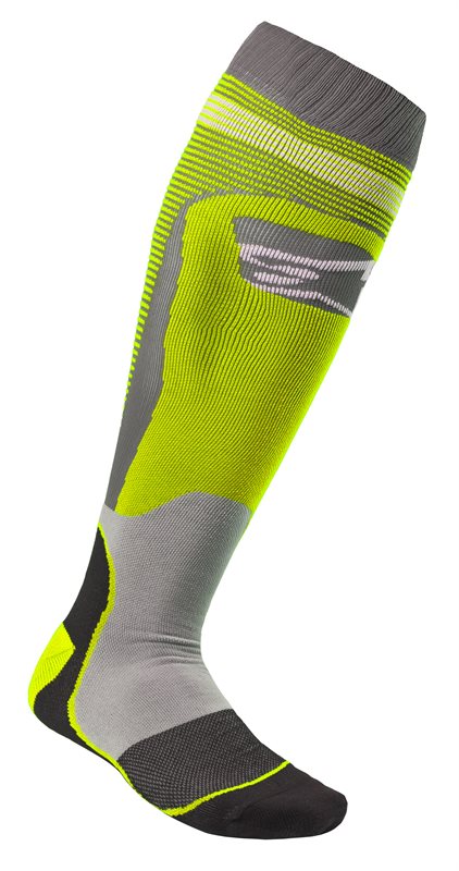 Alpinestars MX Plus-1 Socks Fluo Yellow / Cool Grey