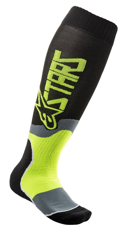 Alpinestars MX Plus-2 Socks Black / Fluo Yellow