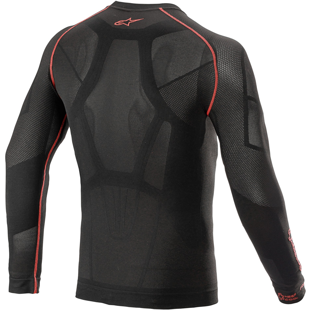 Alpinestars Ride Tech V2 Long Sleeves Summer Base Layer Top Black / Red