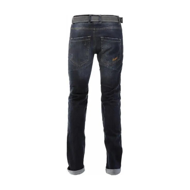 PMJ Legend Cafe Racer Denim Jeans Mid Blue - FREE UK Shipping, FREE 365 Day Returns | Moto Central