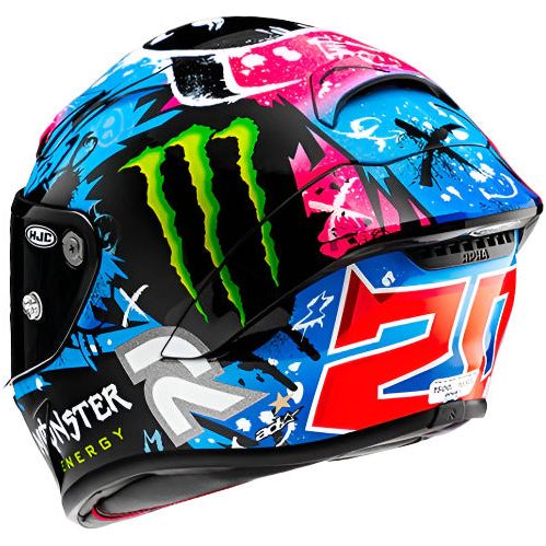 HJC RPHA 1 Quartararo Le Mans Special Full Face Helmet MC28 Black / Blue / Pink