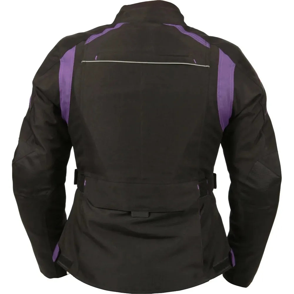 Weise Pioneer Ladies Textile Jacket Purple  - FREE UK Shipping, FREE 365 Day Returns | Moto Central