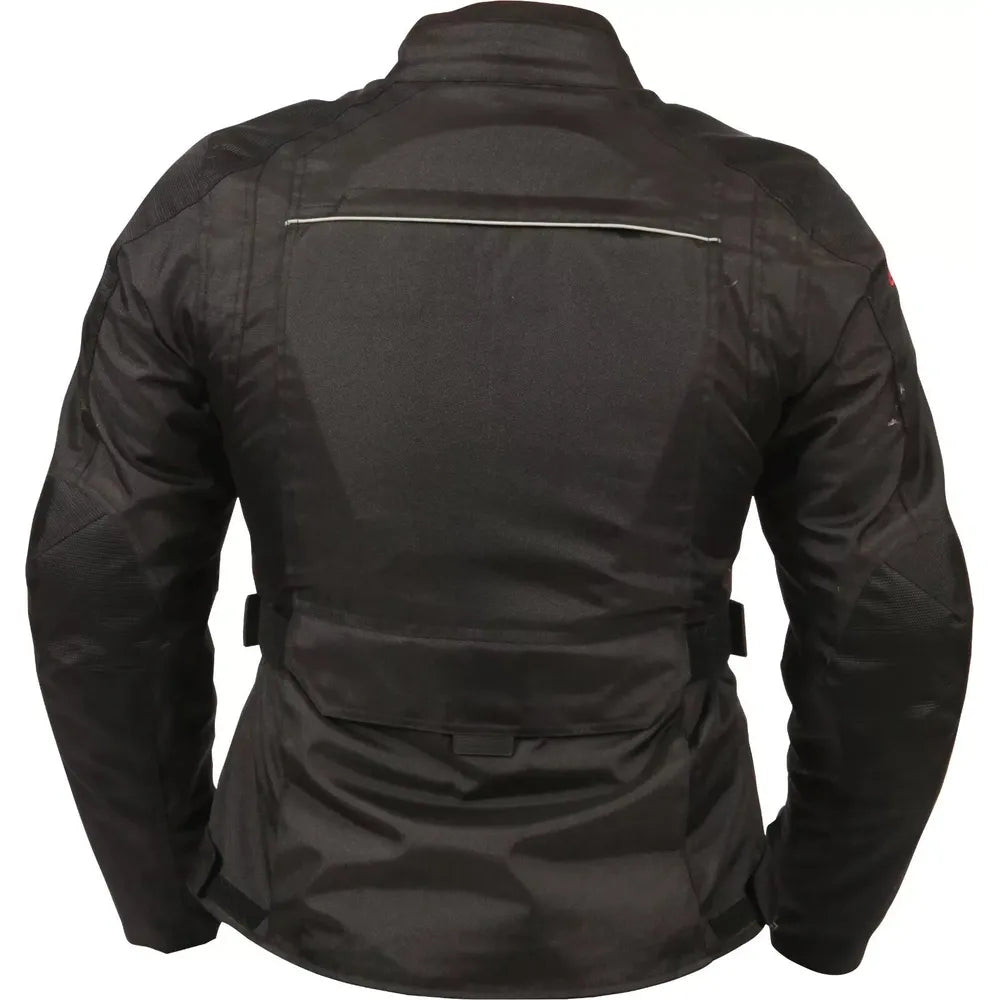 Weise Pioneer Ladies Textile Jacket Black - FREE UK Shipping, FREE 365 Day Returns | Moto Central