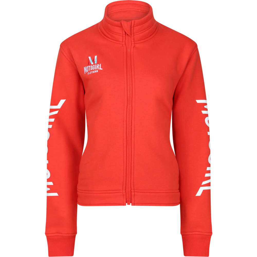 MotoGirl M-Patch Ladies Sweatshirt Red