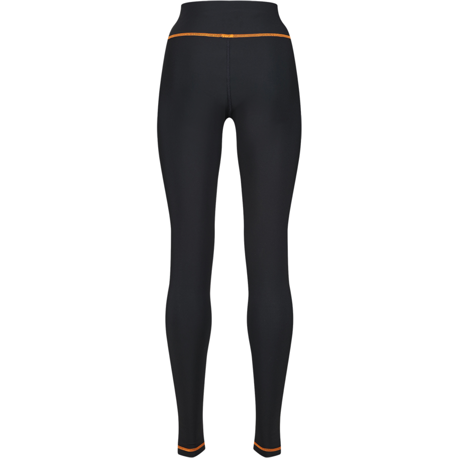 MotoGirl Mid-Layer Ladies Leggings Black / Orange  - FREE UK Shipping, FREE 365 Day Returns | Moto Central