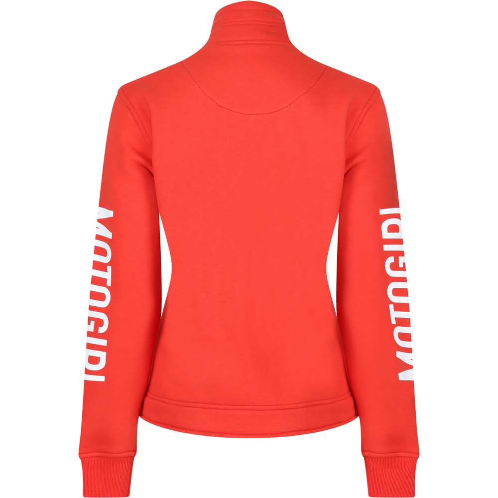 MotoGirl M-Patch Ladies Sweatshirt Red - FREE UK Shipping, FREE 365 Day Returns | Moto Central