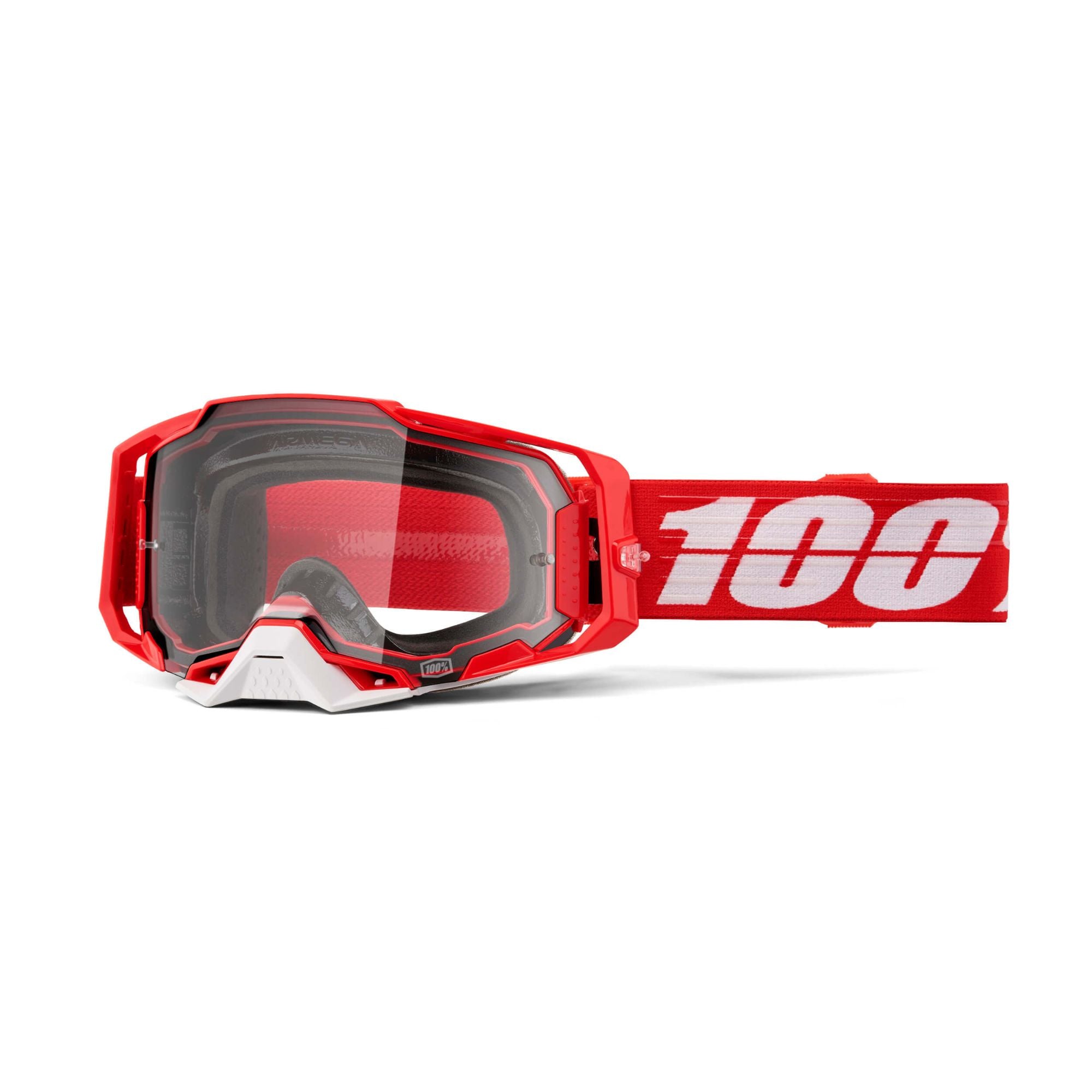 100% Armega Goggles C-Bad / Clear Lens - FREE UK Shipping, FREE 365 Day Returns | Moto Central