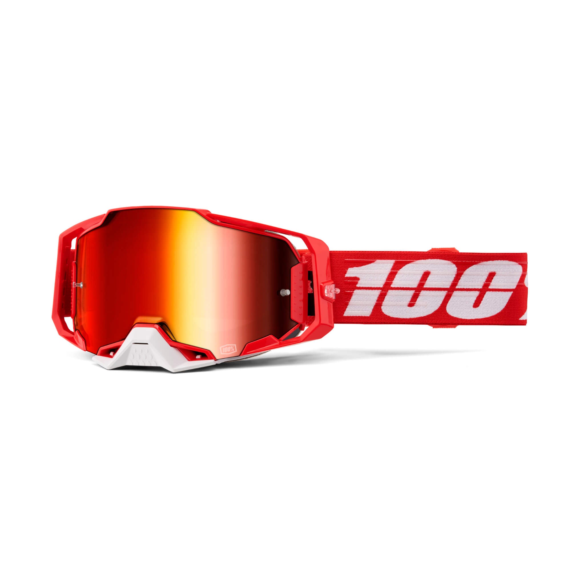 100% Armega Goggles C-Bad / Mirror Red Lens - FREE UK Shipping, FREE 365 Day Returns | Moto Central