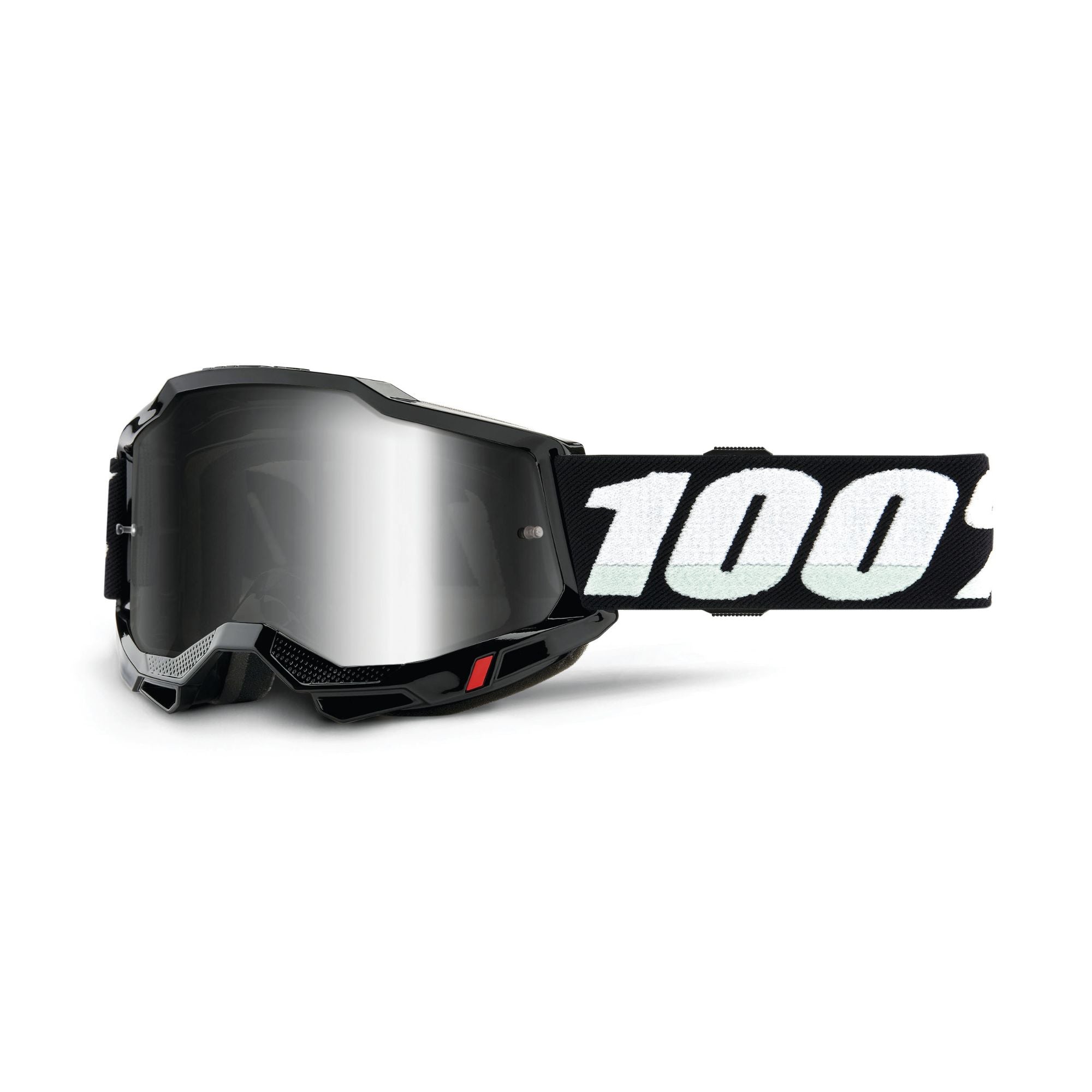 100% Accuri 2 Youth Goggles Black / Mirror Silver Lens - FREE UK Shipping, FREE 365 Day Returns | Moto Central