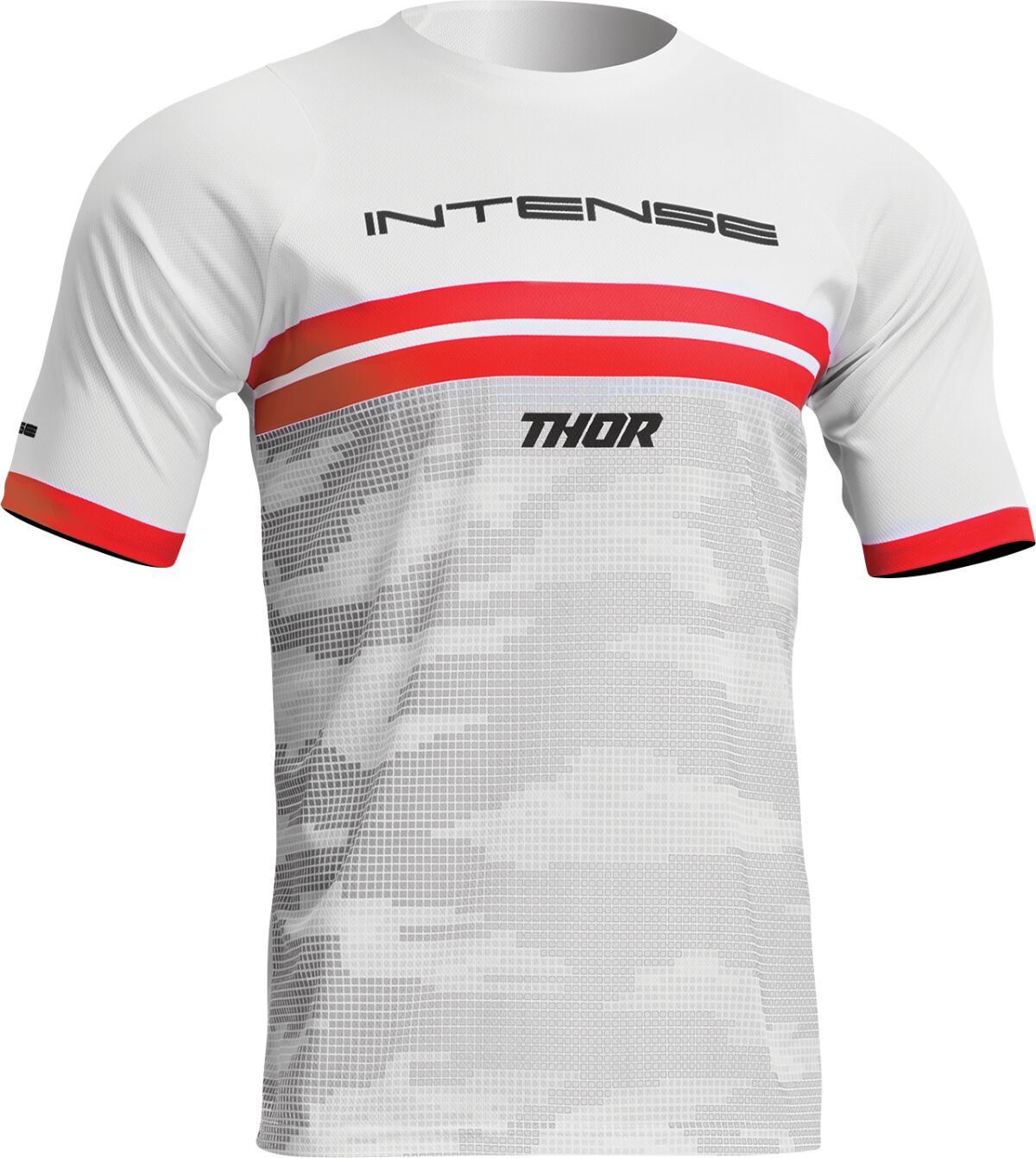 Thor Intense Assist Decoy Short Sleeves Jersey White / Camo Grey